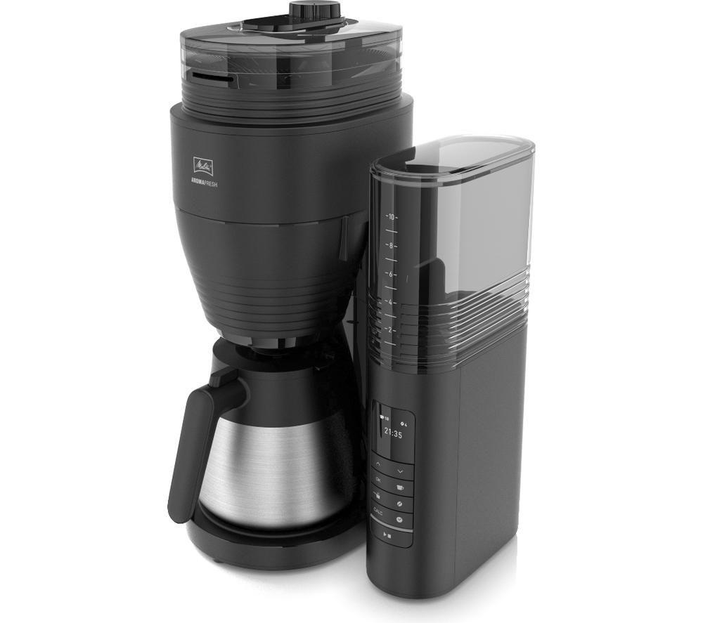 MELITTA AromaFresh II Therm Pro Filter Coffee Machine - Black & Silver image number 2 of 6