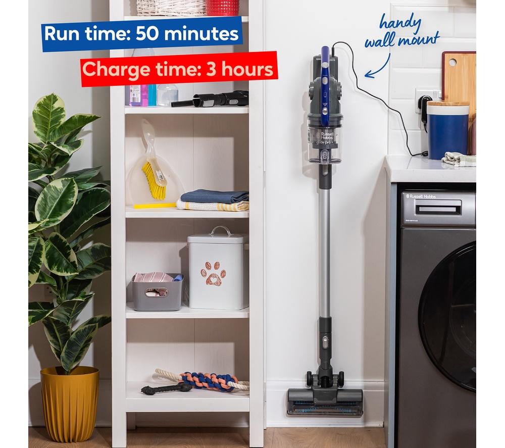 RUSSELL HOBBS Glide Pro Plus RHHS4101 Cordless Vacuum Cleaner - Grey & Blue image number 11 of 18