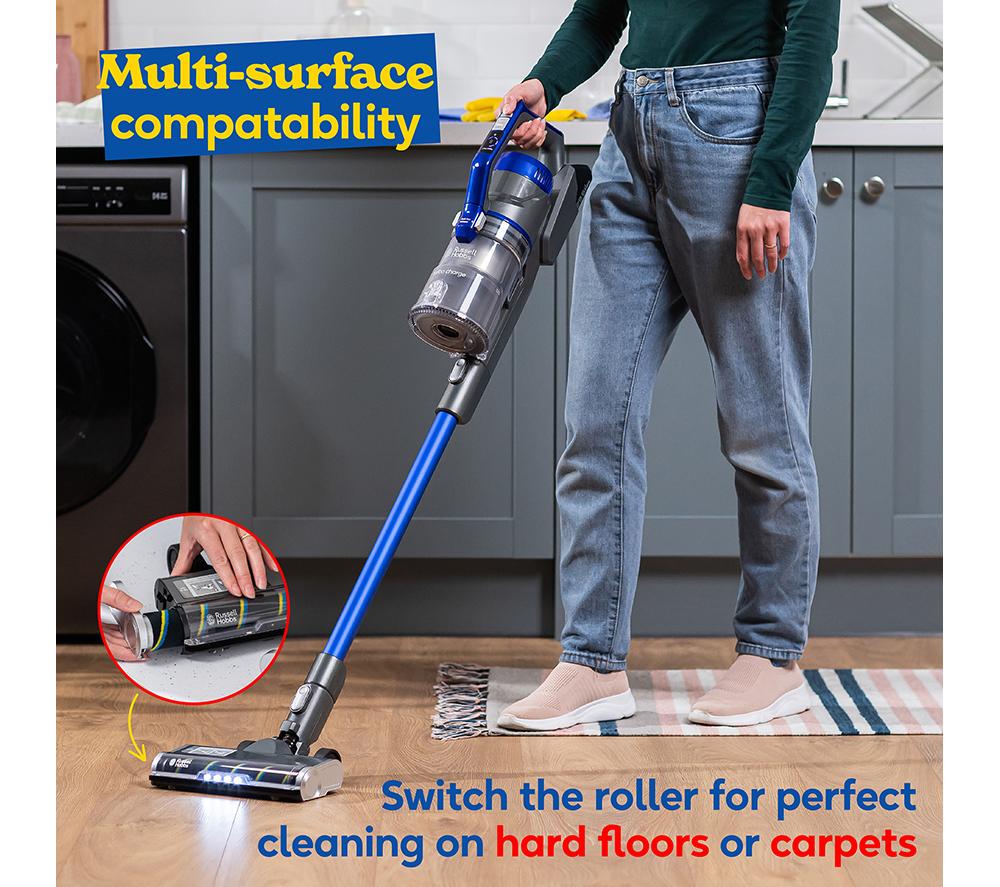 RUSSELL HOBBS Turbo Charge RHHS5101 Cordless Vacuum Cleaner - Grey & Blue image number 10 of 15