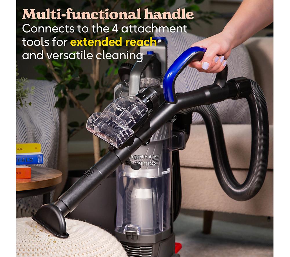 RUSSELL HOBBS Hypermax RHUV7001 Upright Bagless Vacuum Cleaner - Grey & Blue image number 7 of 15