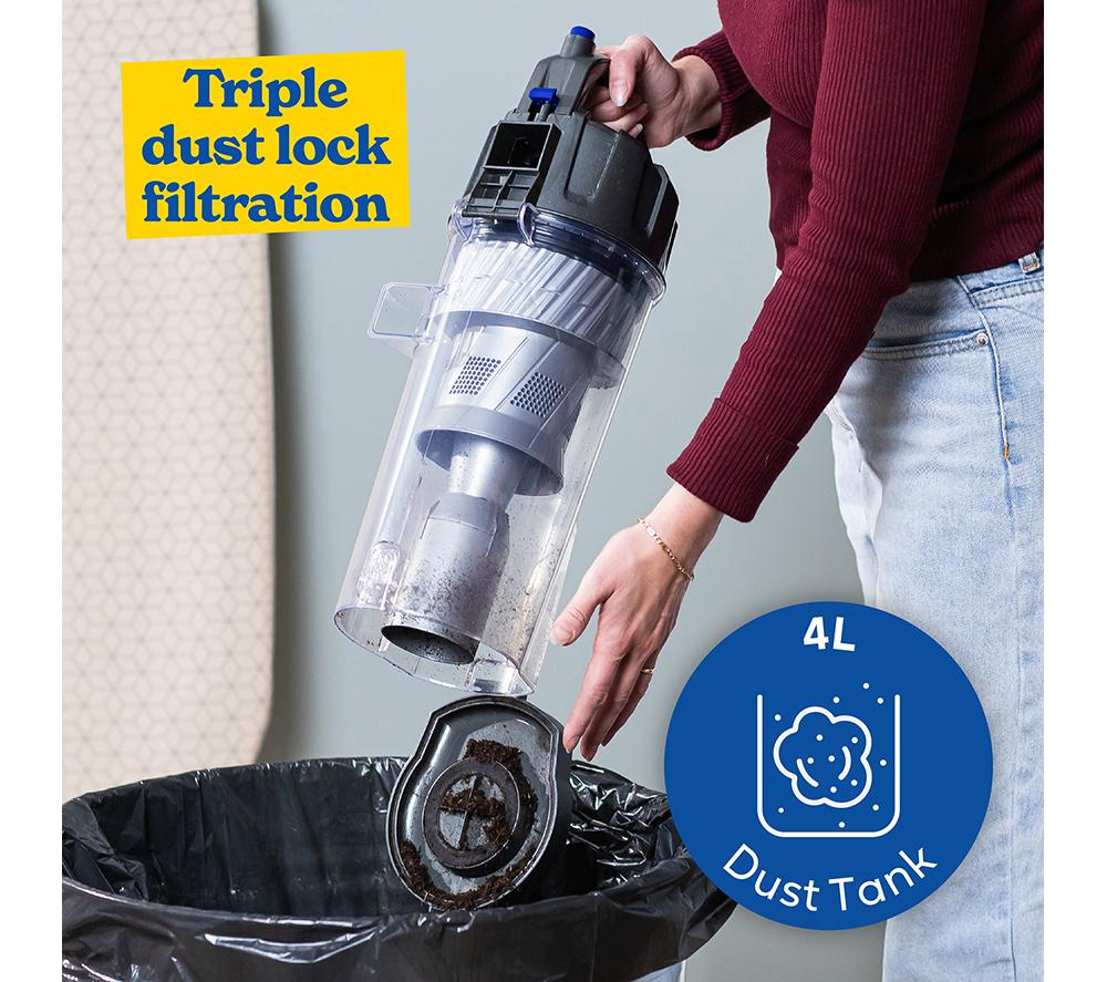 RUSSELL HOBBS Hypermax RHUV7001 Upright Bagless Vacuum Cleaner - Grey & Blue image number 9 of 15