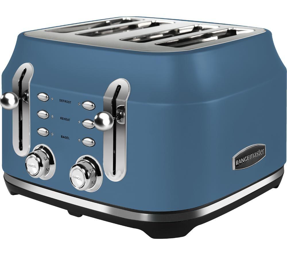 RANGEMASTER Classic Collection RMCL4S201SB 4-Slice Toaster - Stone Blue, Blue