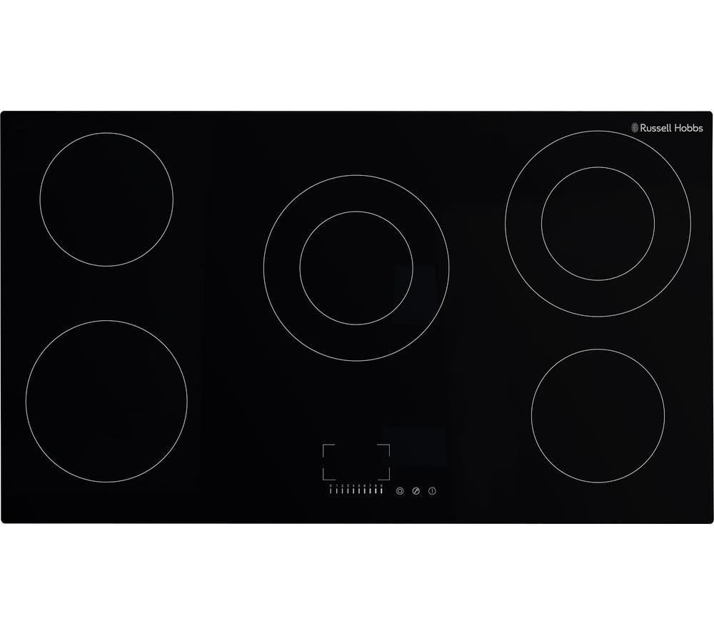 RUSSELL HOBBS RH90EH7011 90 cm Electric Ceramic Hob - Black, Black