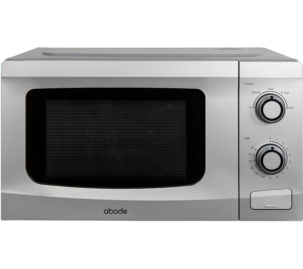 ABODE AMM2001S Compact Solo Microwave - Silver, Silver/Grey