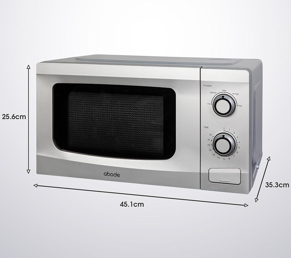 ABODE AMM2001S Compact Solo Microwave - Silver image number 2 of 7