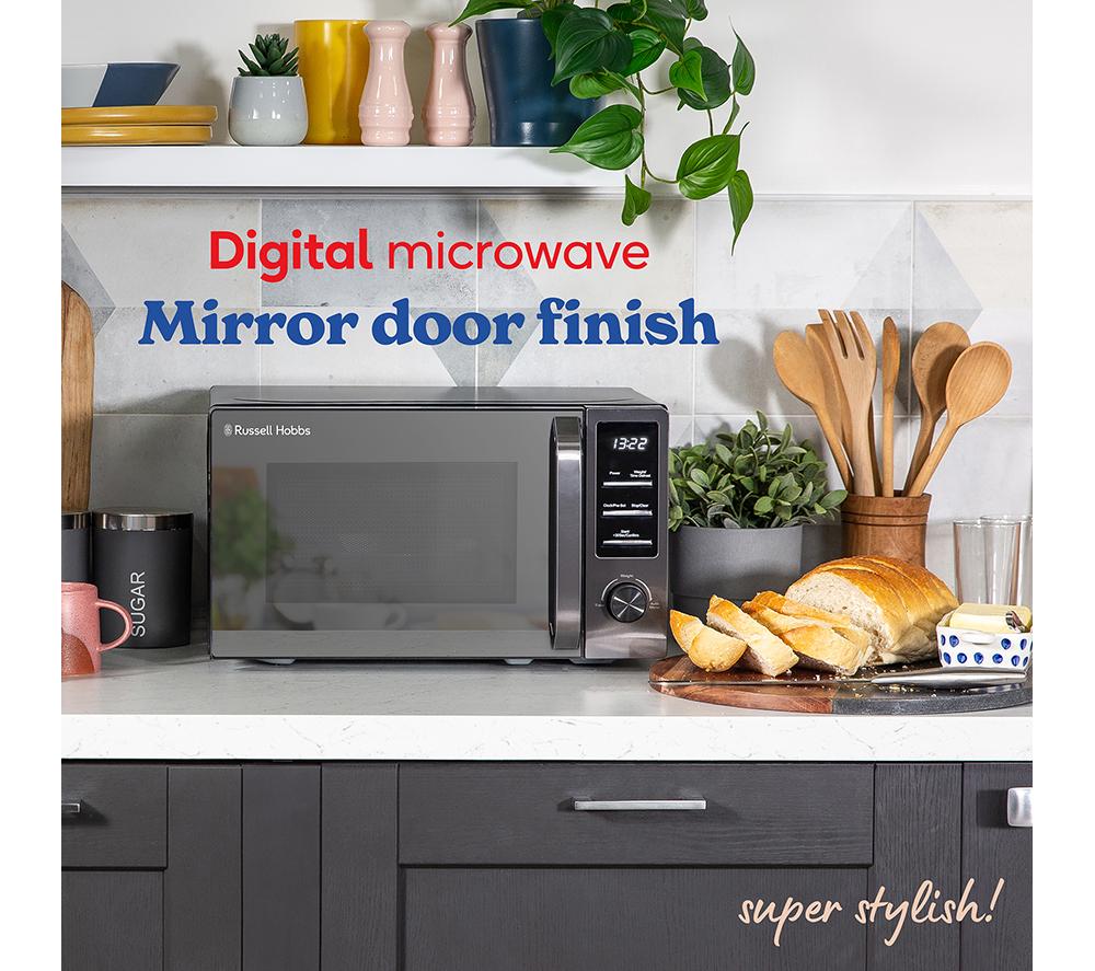 RUSSELL HOBBS Midnight Collection RHM2028DS Solo Microwave - Dark Steel image number 2 of 6
