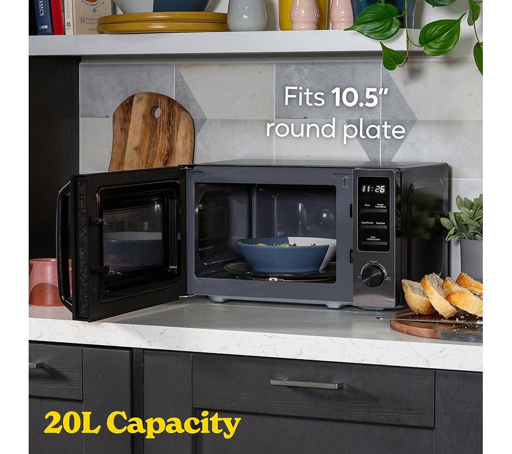 RUSSELL HOBBS Midnight Collection RHM2028DS Solo Microwave - Dark Steel image number 4 of 6