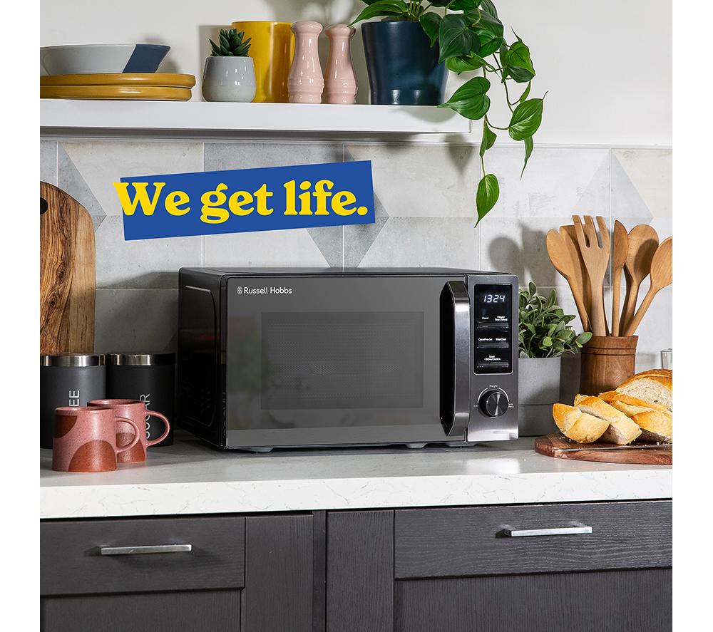 RUSSELL HOBBS Midnight Collection RHM2028DS Solo Microwave - Dark Steel image number 6 of 6
