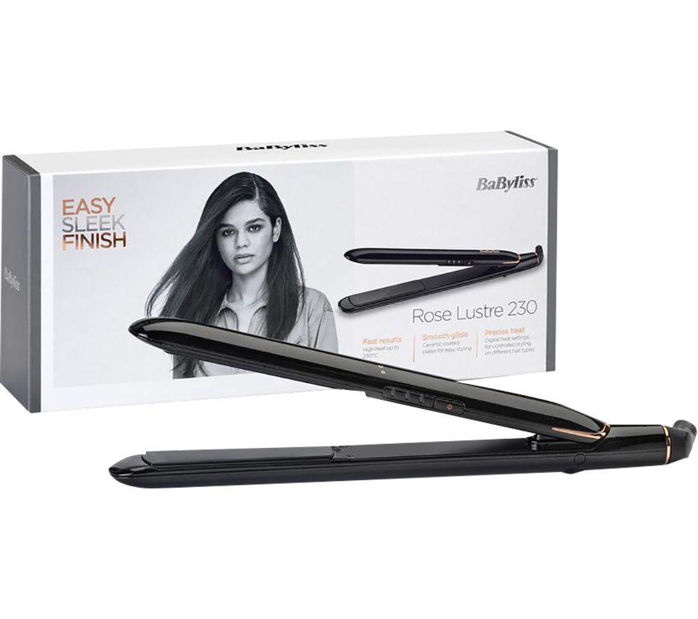 BABYLISS Rose Lustre 230 Hair Straightener - Black image number 5 of 6