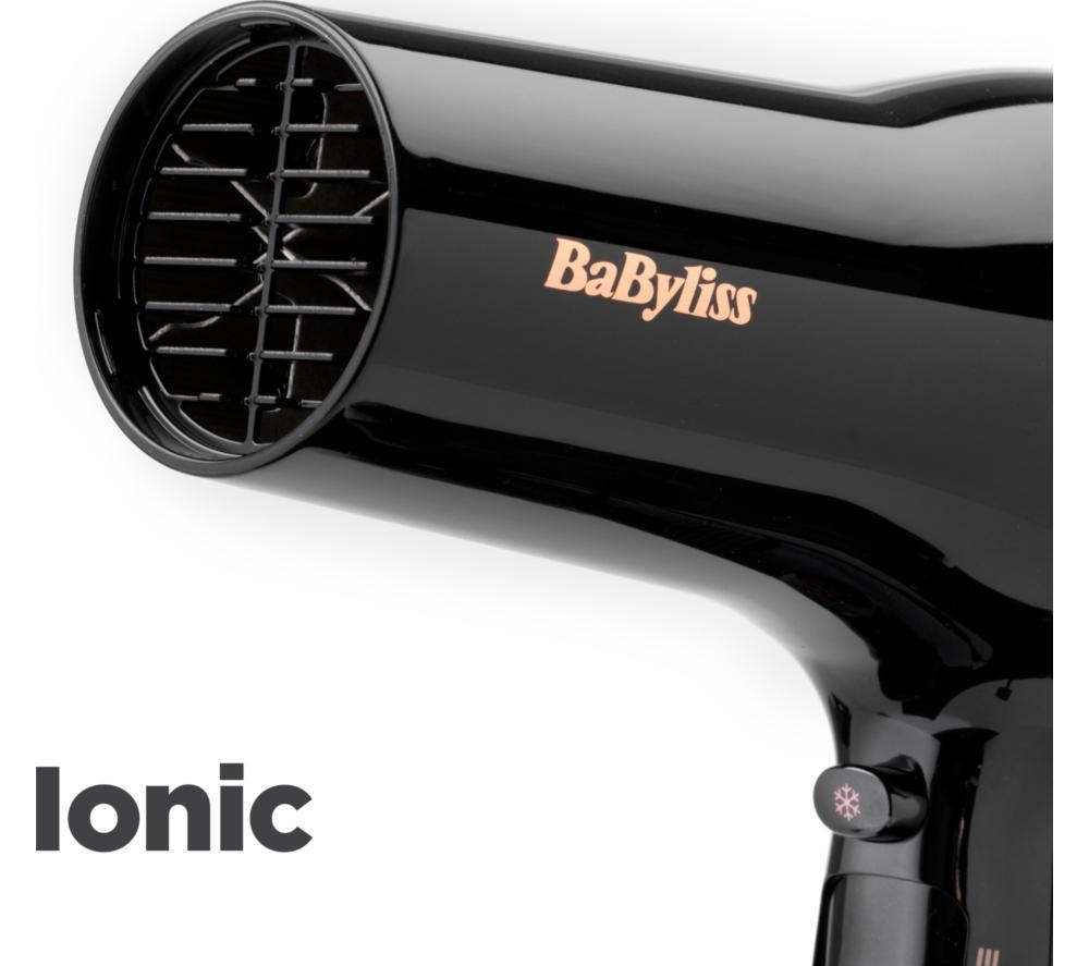 BABYLISS Rose Lustre 2400 Hair Dryer - Black image number 5 of 7