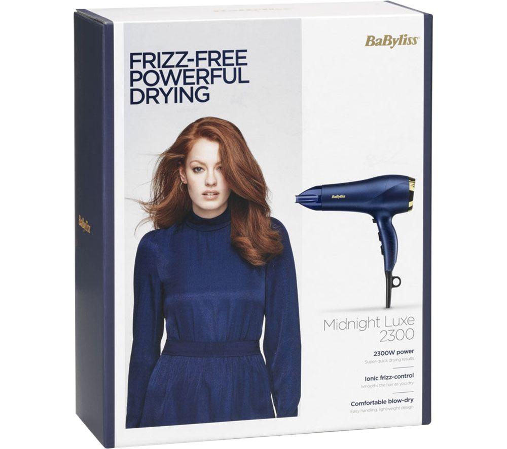 BABYLISS Midnight Luxe 2300 Hair Dryer - Blue image number 3 of 7