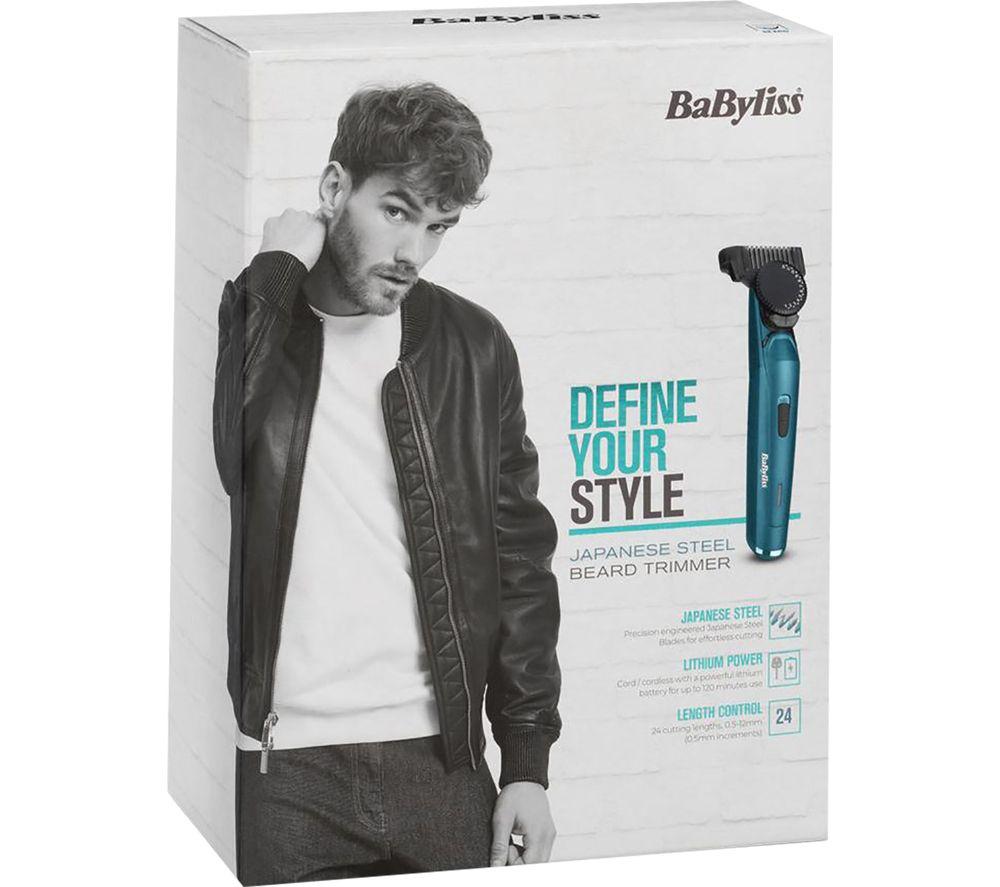 BABYLISS Japanese Steel Beard Trimmer - Blue image number 5 of 5