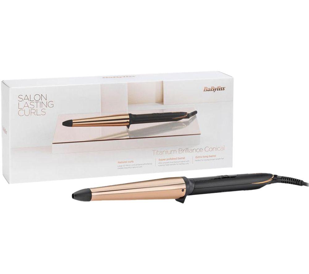 BABYLISS Titanium Brilliance 2358U Conical Wand - Gold & Black image number 5 of 6