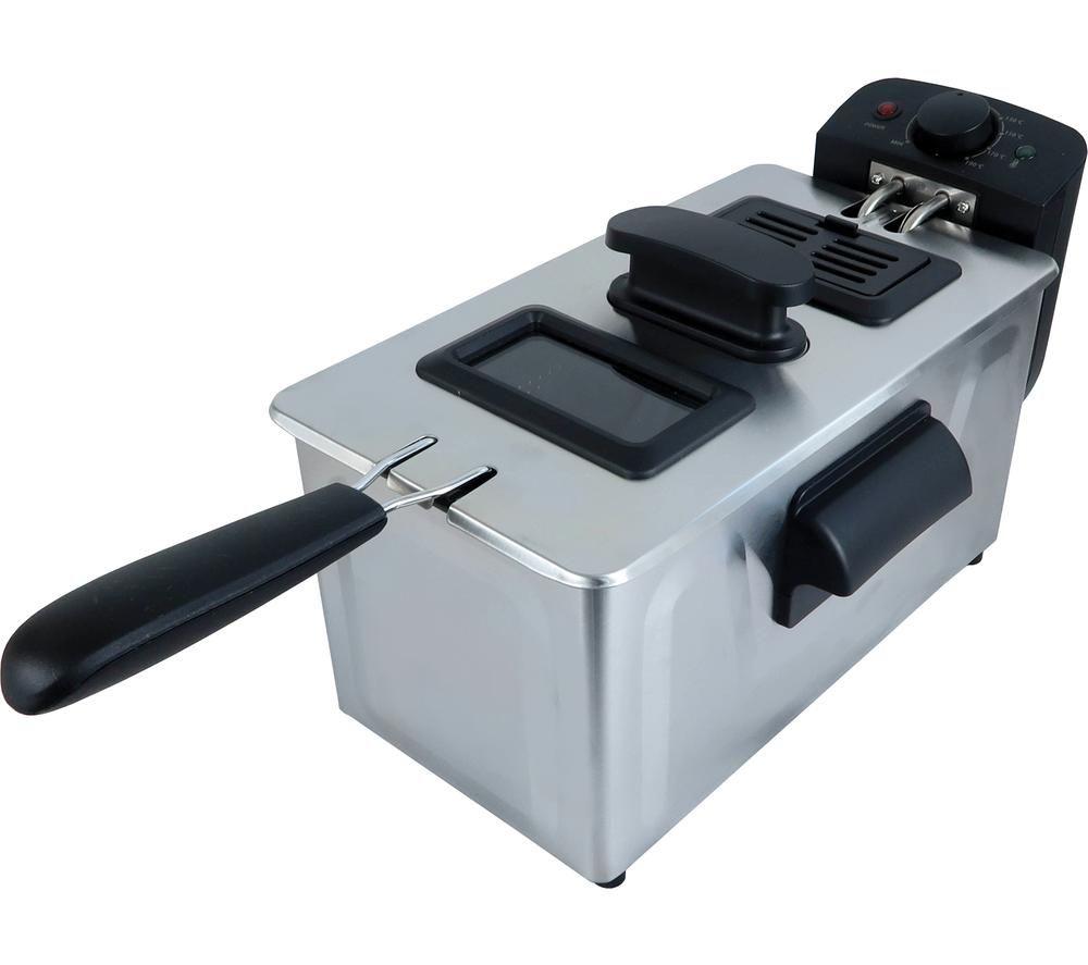 Igenix Igtb1030ss Deep Fryer - Black & Silver, Black,Silver/Grey