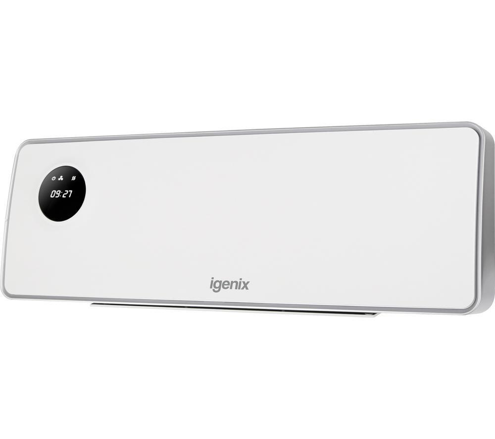 IGENIX IGHW020TDW Hot & Cool Ceramic Fan Heater - White, White