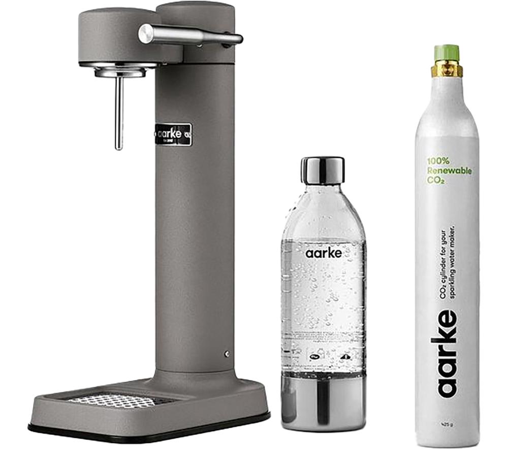 AARKE Carbonator Sparkling Water Maker - Grey, Silver/Grey