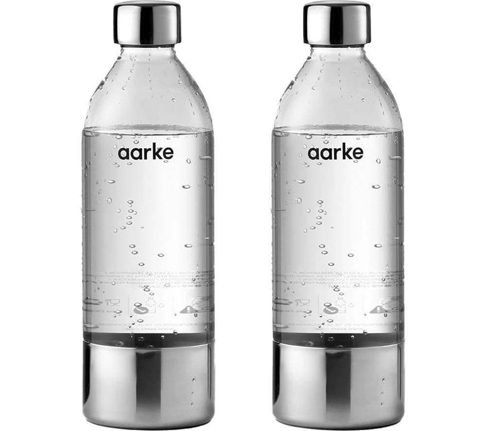 AARKE A1201 Carbonator Water Bottles - 1 Litre, Twin Pack