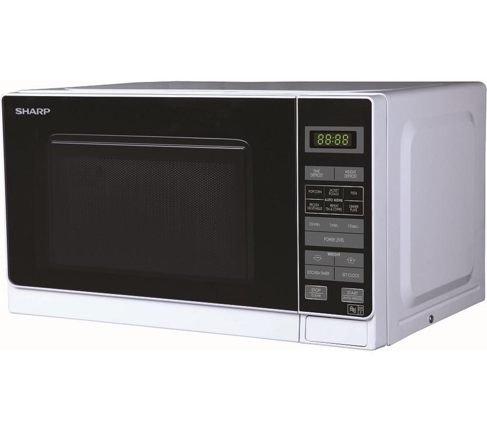SHARP R272WM Solo Microwave - White image number 4 of 4