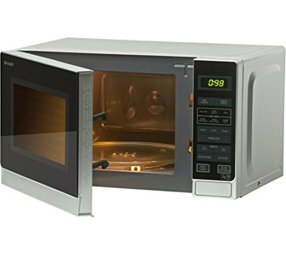 SHARP R272SLM Solo Microwave - Silver image number 3 of 5