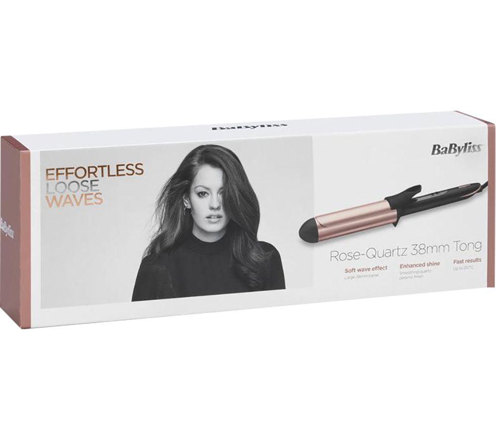 BABYLISS Rose-Quartz 2453U Curling Tong - Black & Pink image number 4 of 6
