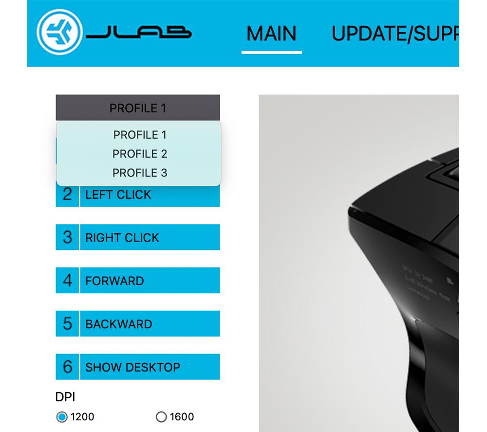 JLAB Epic Wireless Optical Mouse image number 16 of 22