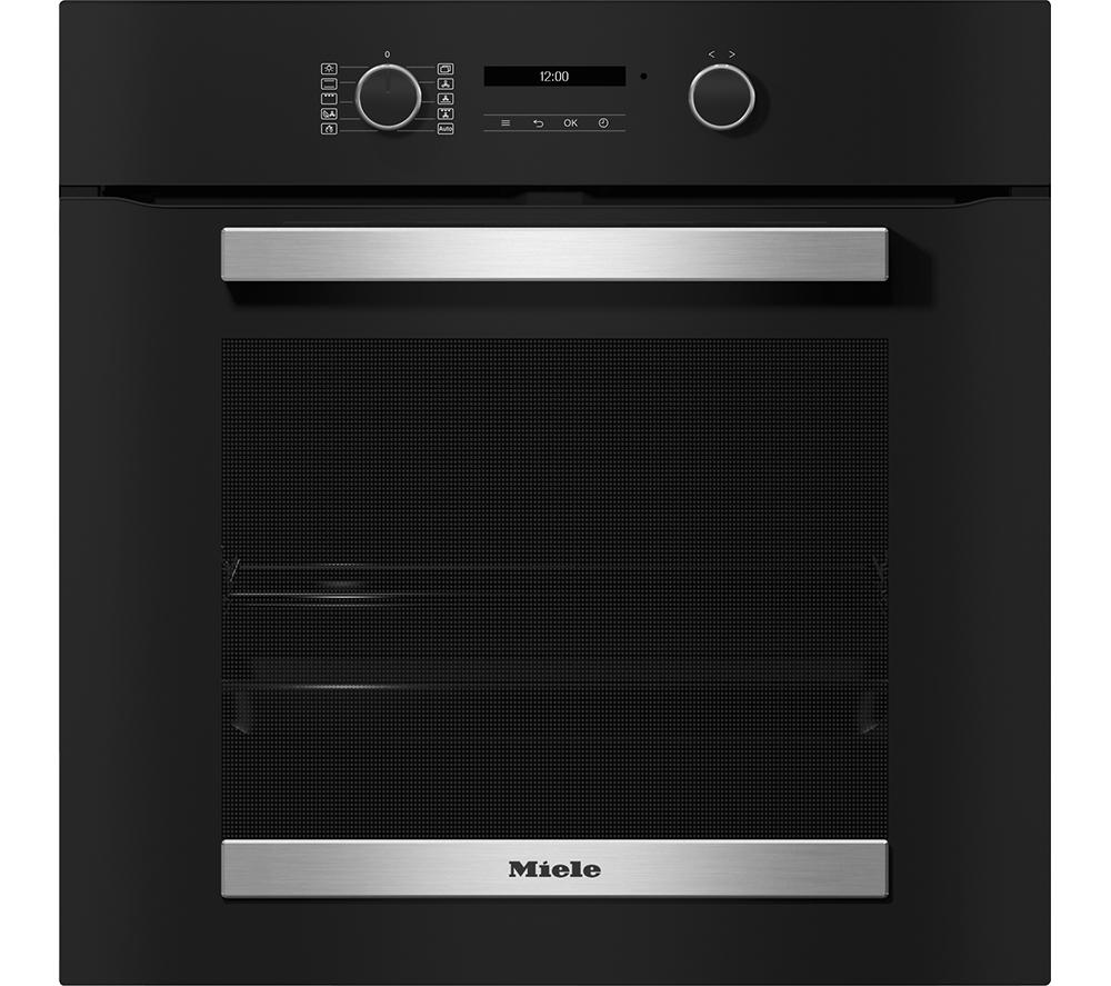 MIELE H2465B Electric Smart Oven - Obsidian Black, Black