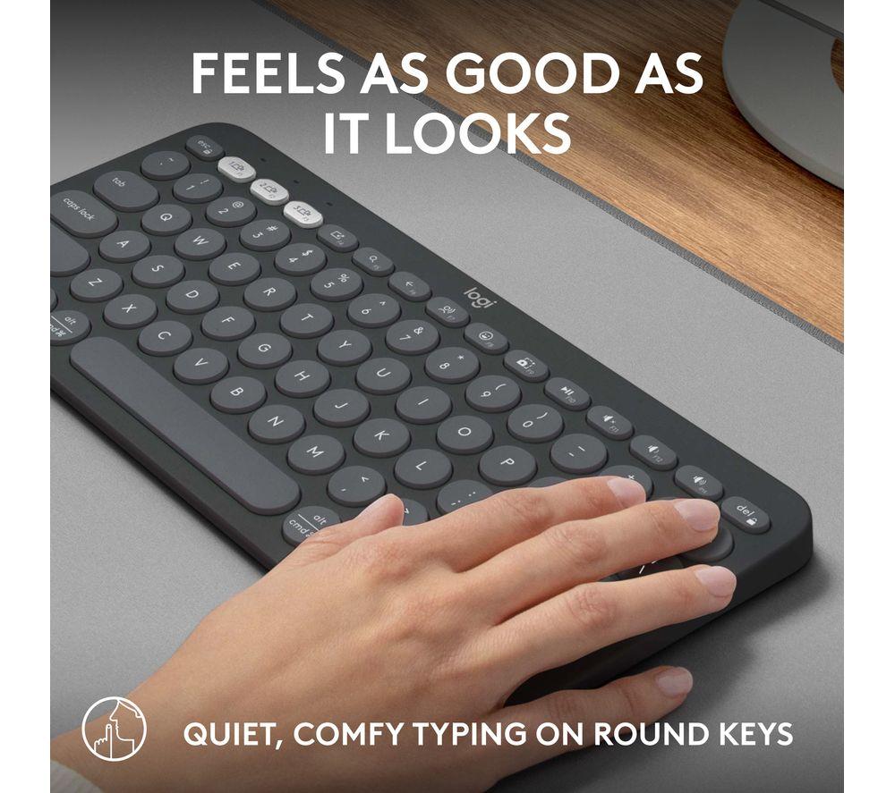 LOGITECH Pebble Keys 2 K380S Wireless Keyboard - Black image number 5 of 11