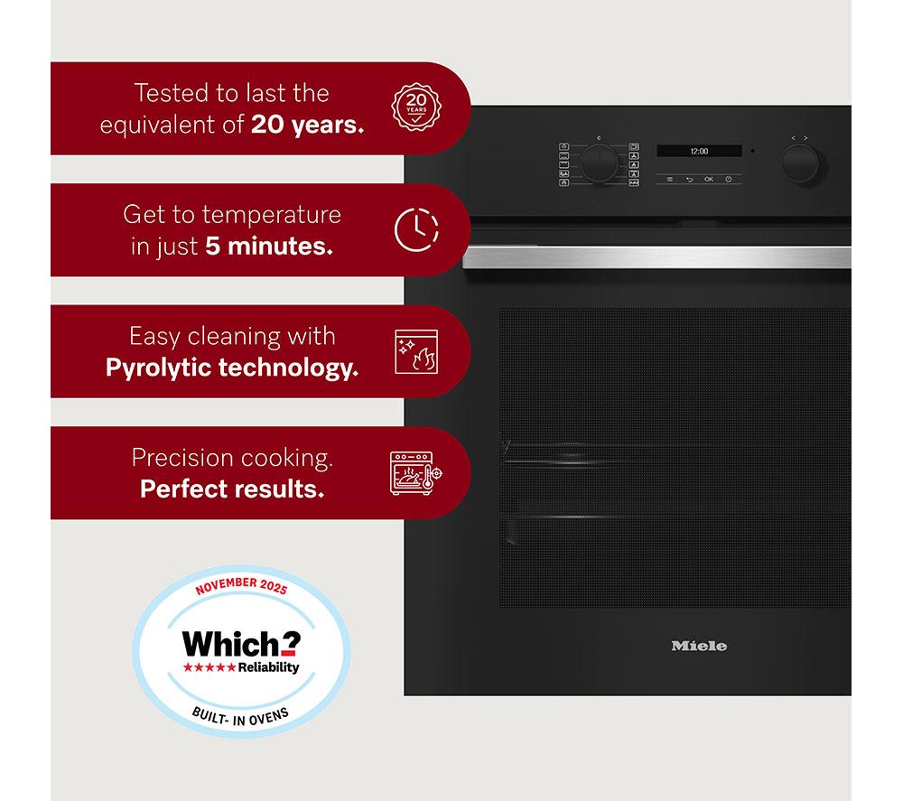 MIELE H2465BP Electric Smart Oven - Obsidian Black image number 2 of 16