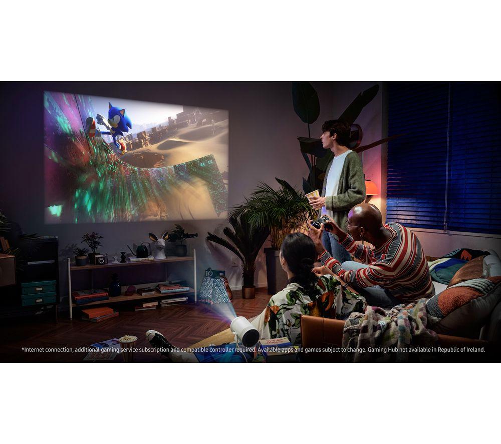 SAMSUNG The Freestyle (2nd Gen) SP-LFF3CLAXXXU Smart Full HD TV Projector with Amazon Alexa & Bixby - White image number 6 of 14
