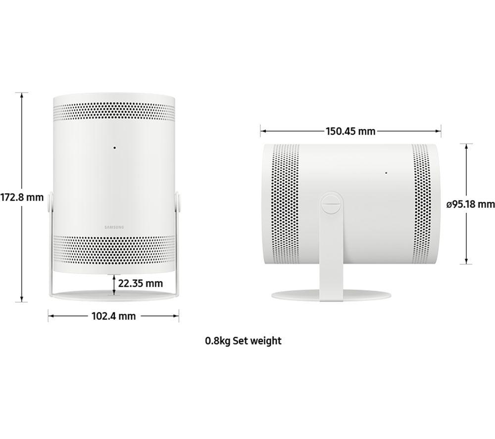 SAMSUNG The Freestyle (2nd Gen) SP-LFF3CLAXXXU Smart Full HD TV Projector with Amazon Alexa & Bixby - White image number 8 of 14