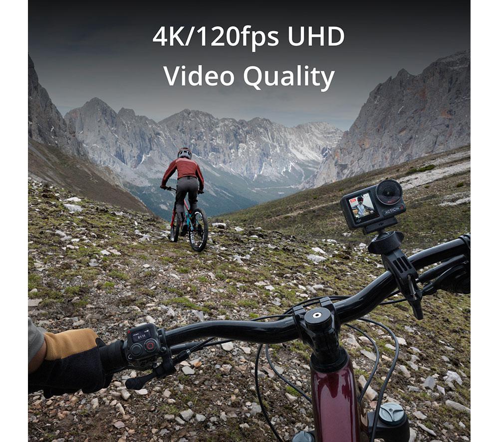 DJI Osmo Action 4 Adventure Combo 4K Ultra HD Action Camera - Black image number 5 of 10