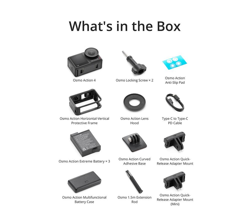 DJI Osmo Action 4 Adventure Combo 4K Ultra HD Action Camera - Black image number 6 of 10