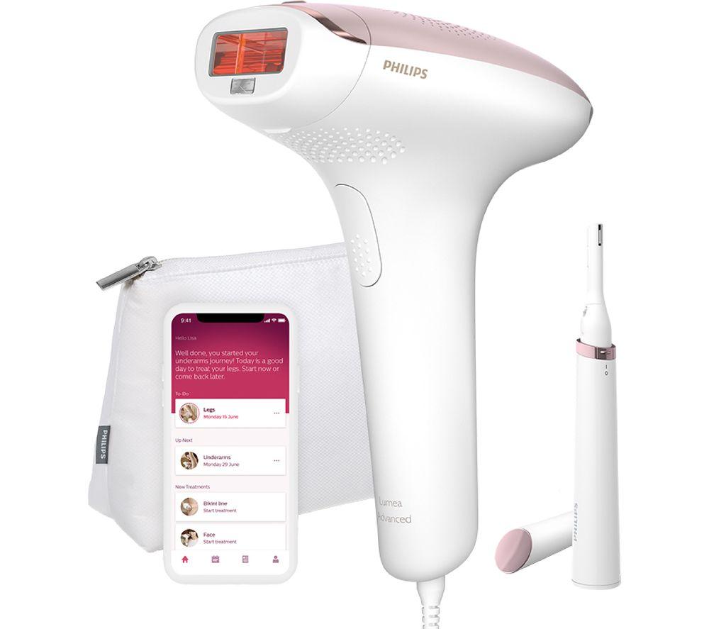 PHILIPS Lumea Advanced BRI920/00 IPL Hair Removal System with Pen Trimmer - White, White