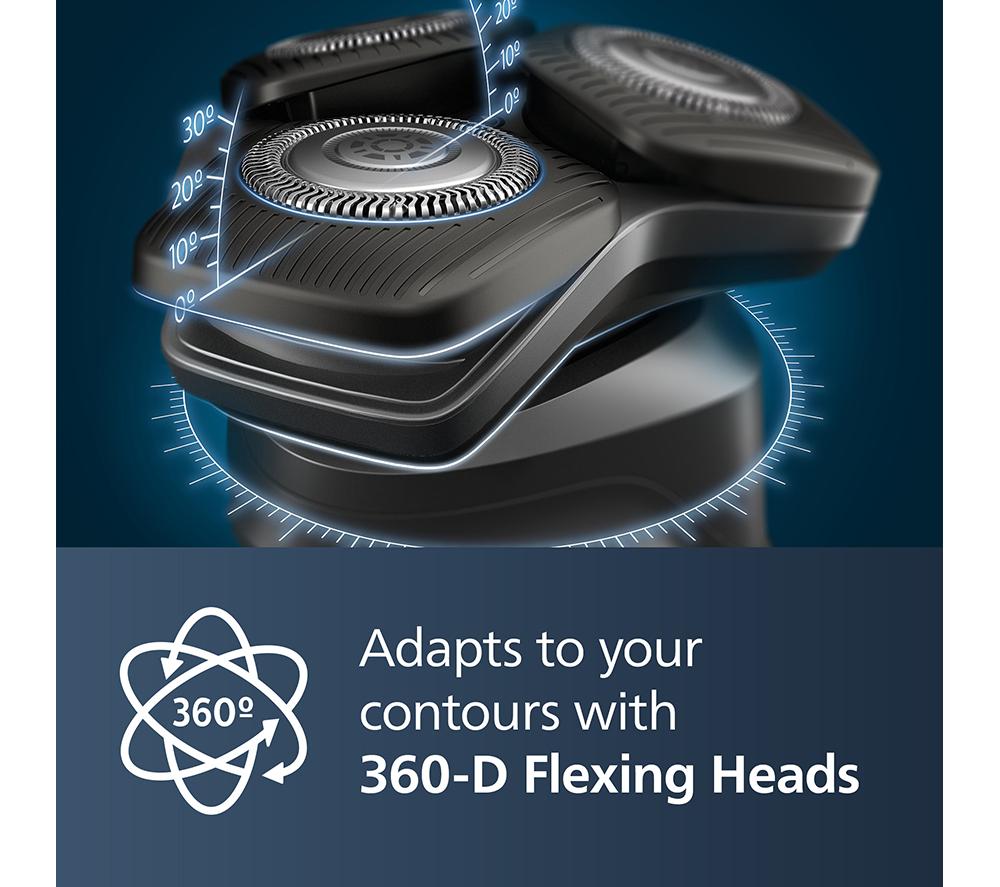 PHILIPS Series 5000 S5885/25 Wet & Dry Rotary Shaver - Carbon Grey image number 6 of 7