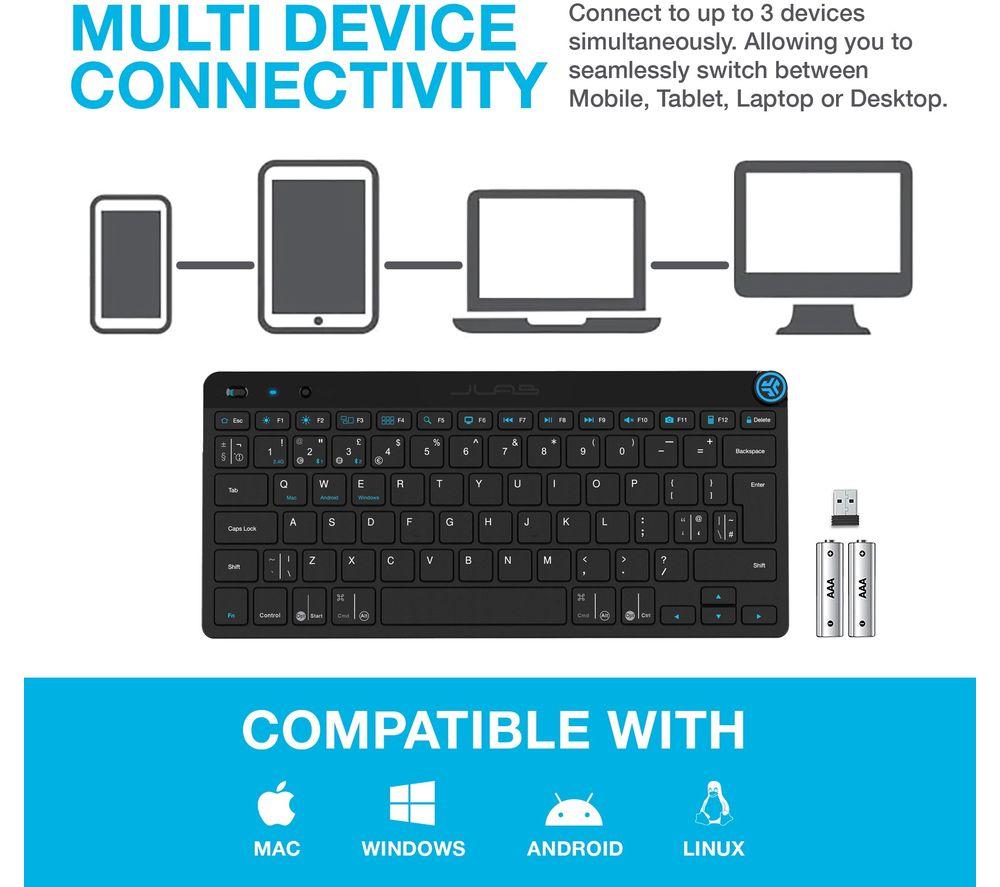 JLAB Go Wireless Keyboard - Black image number 7 of 9