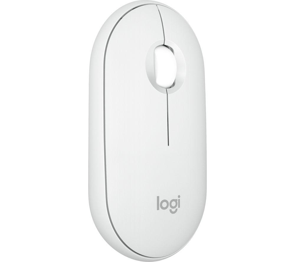 LOGITECH Pebble 2 M350S Wireless Optical Mouse - Offwhite, Cream,White
