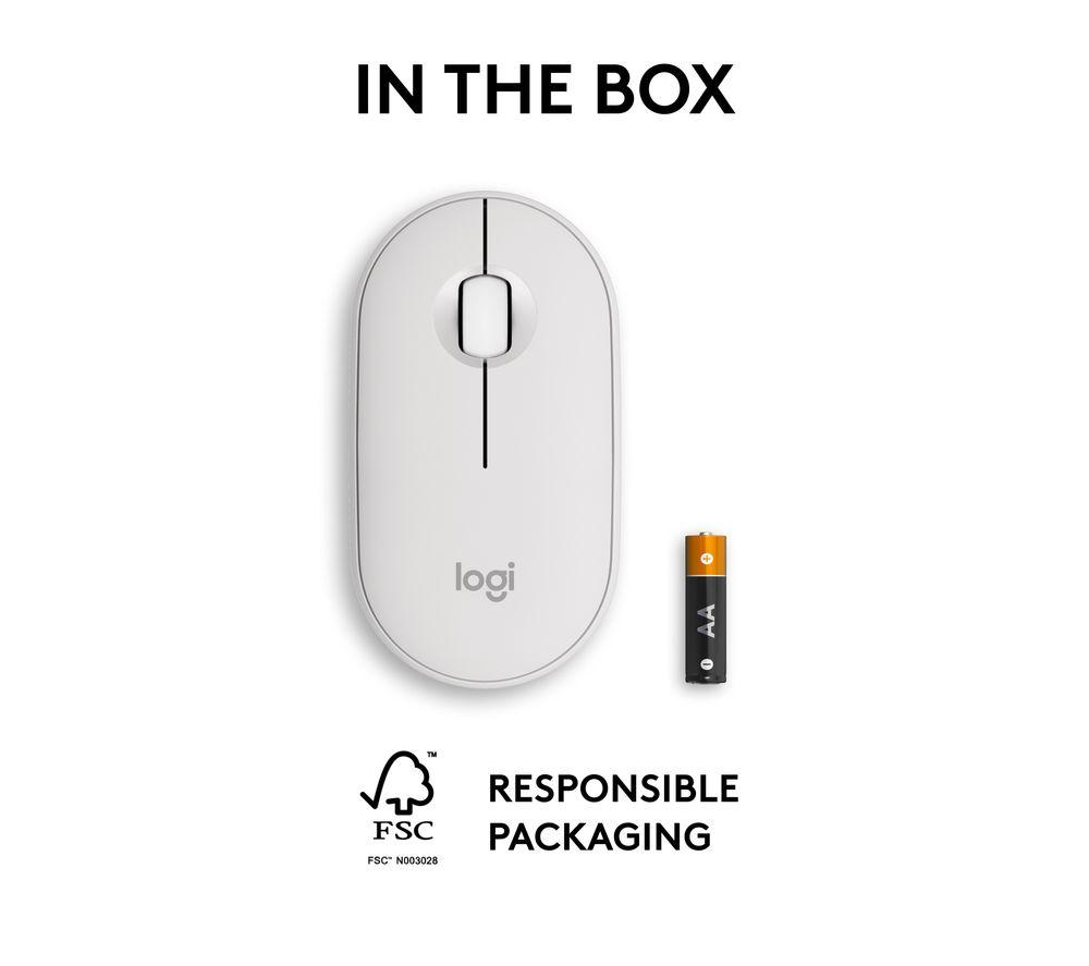 LOGITECH Pebble 2 M350S Wireless Optical Mouse - Offwhite image number 9 of 10