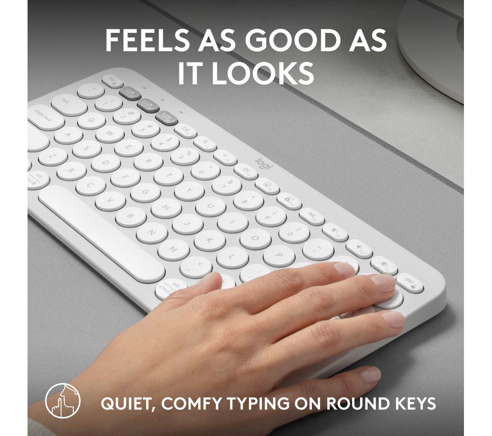 LOGITECH Pebble Keys 2 K380S Wireless Keyboard - White image number 5 of 11