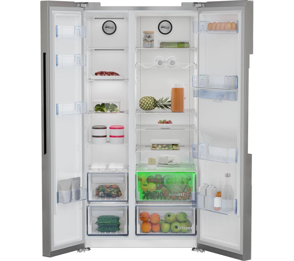 BEKO Pro ASD2542VX American-Style Fridge Freezer - Stainless Steel image number 3 of 13