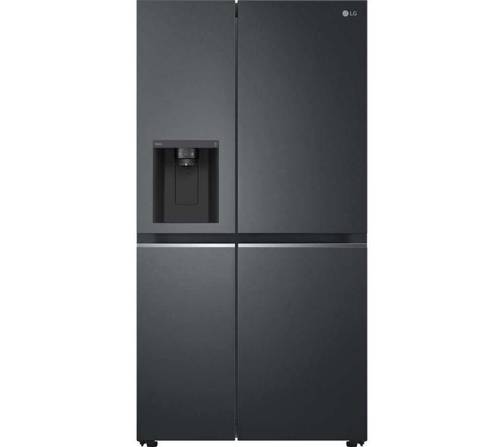 LG NatureFRESH GSLV71MCTD American-Style Smart Fridge Freezer - Matte Black, Black