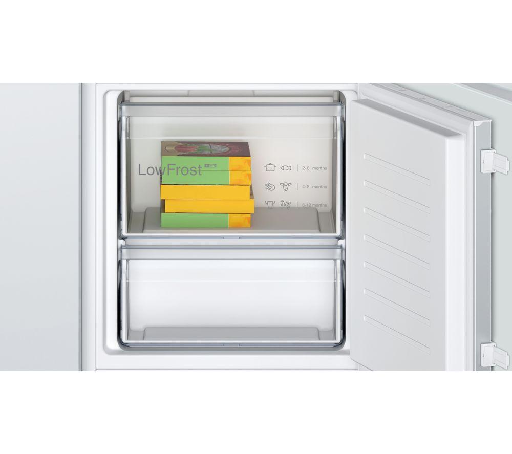 BOSCH Series 2 KIV87NSE0G Integrated 70/30 Fridge Freezer - Sliding Hinge image number 6 of 12