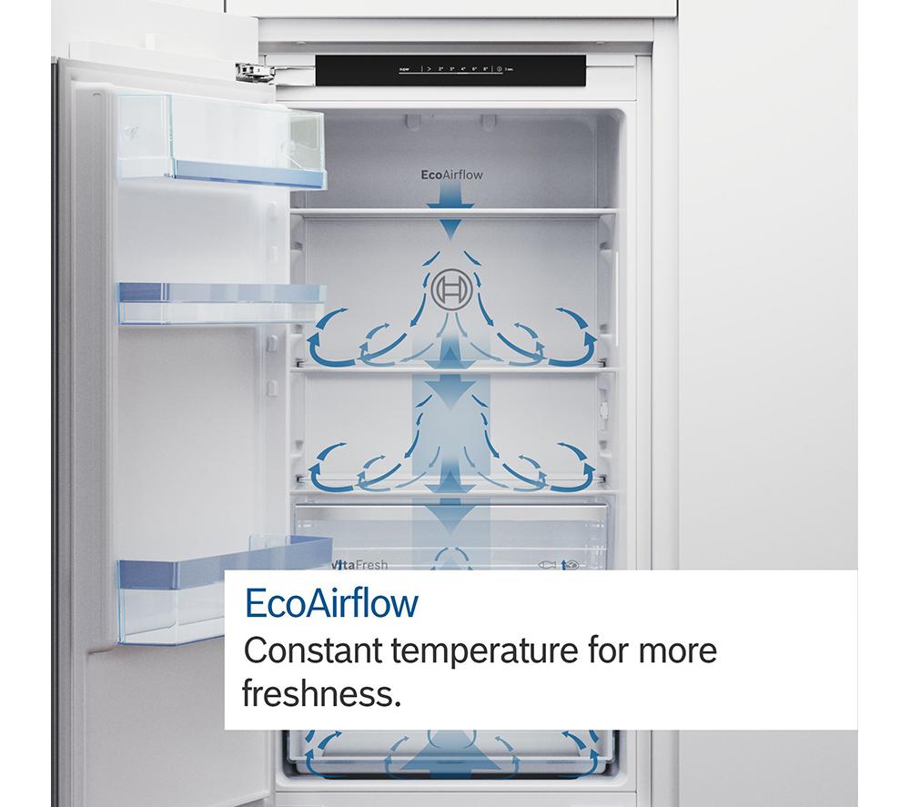 BOSCH Series 2 KIV87NSE0G Integrated 70/30 Fridge Freezer - Sliding Hinge image number 9 of 12