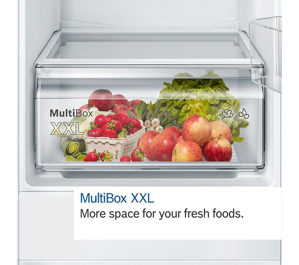 BOSCH Series 2 KIV87NSE0G Integrated 70/30 Fridge Freezer - Sliding Hinge image number 10 of 12