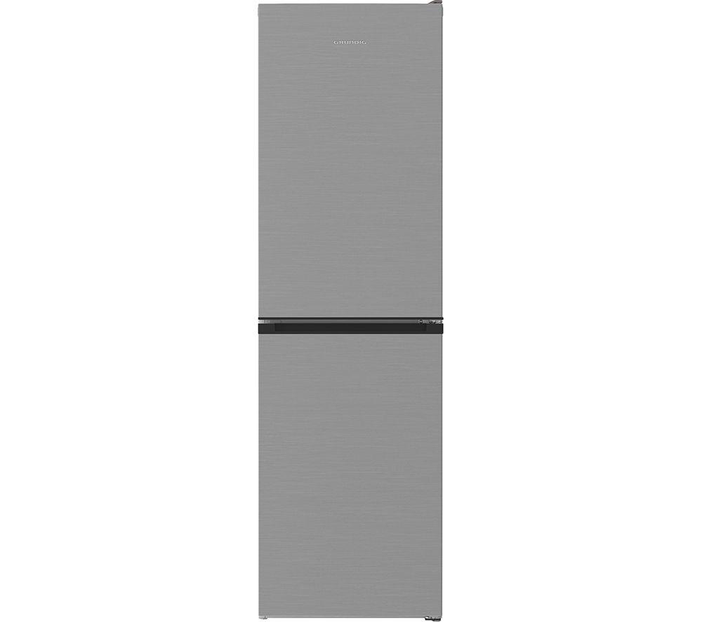 GRUNDIG VitaminZone GKN4582VN 50/50 Fridge Freezer - Brushed Steel, Brushed Steel