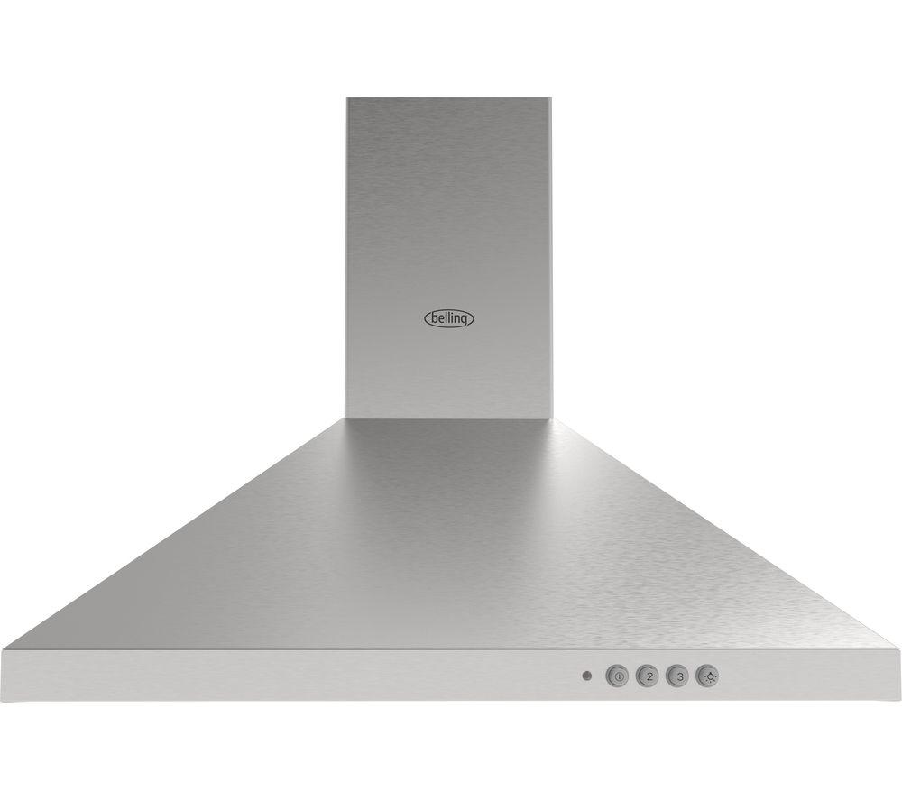 BELLING 603PYR Chimney Hood - Stainless Steel, Stainless Steel