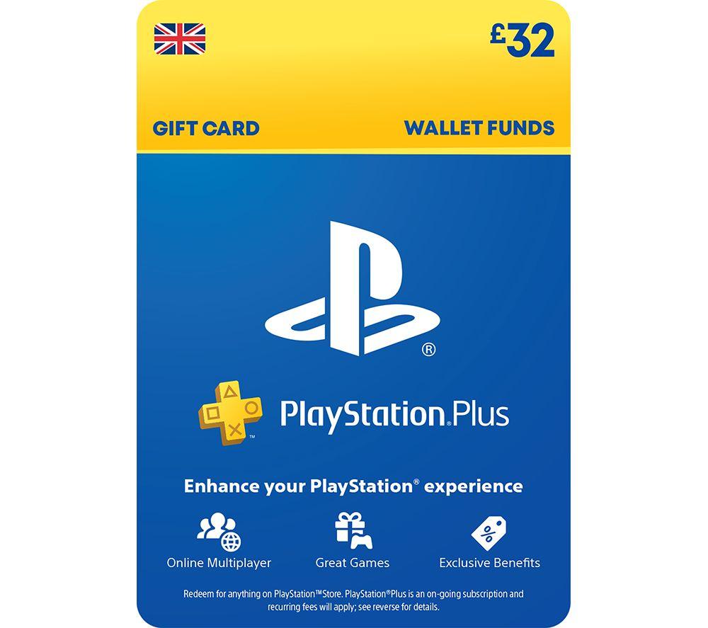 Buy PLAYSTATION Plus Gift Card - £32