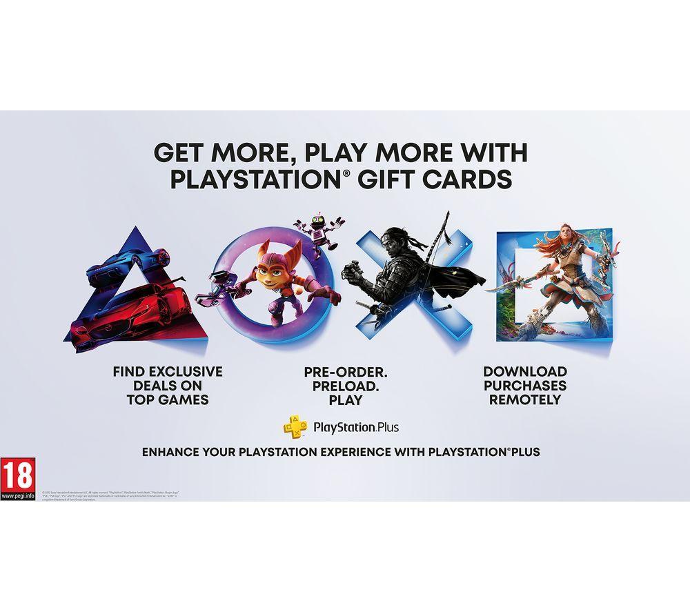 £25 UK PlayStation PSN Card GBP Wallet Top Up | Pounds PSN Store | PS4 PS5