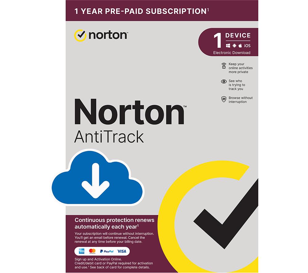 NORTON AntiTrack - 1 year for 1 device, Download