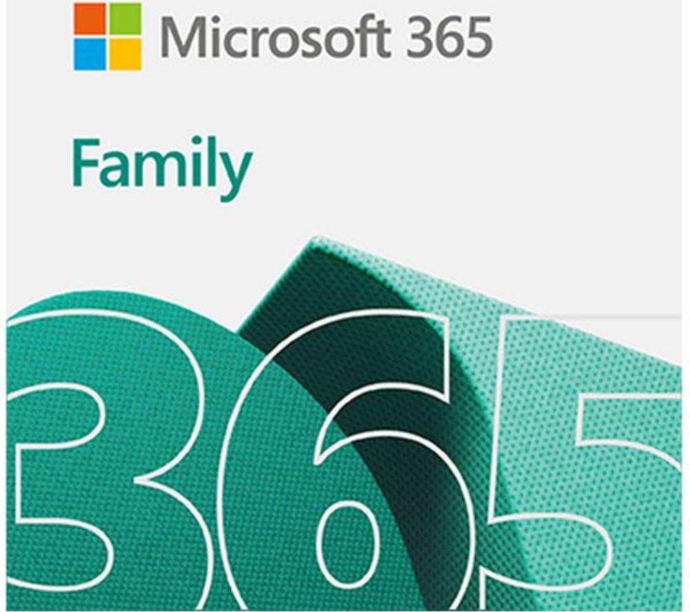 MICROSOFT 365 Family - 12 months (automatic renewal) for 6 users, Download  3 Extra Months