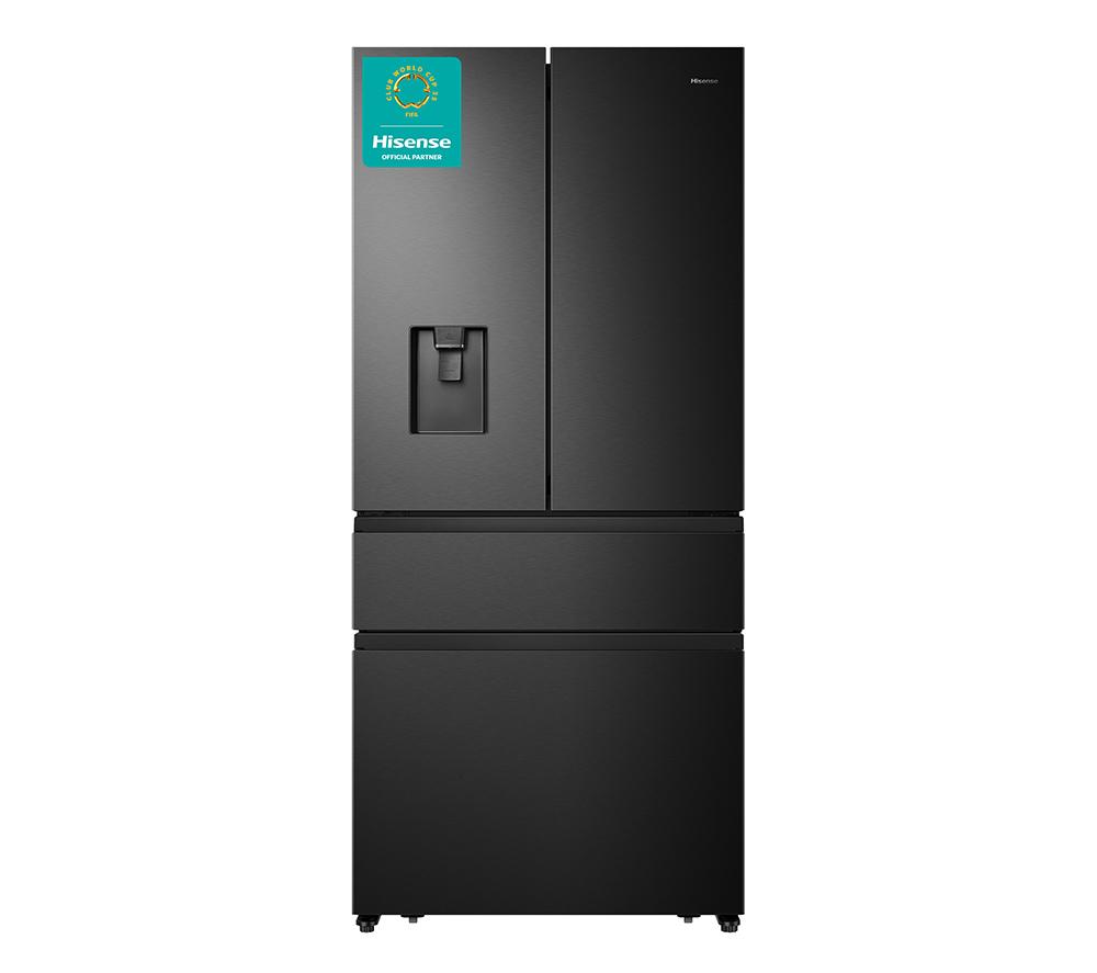 HISENSE PureFlat RF540N4WFE Fridge Freezer - Black Stainless Steel